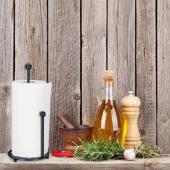 Support D'essuie-tout Sur Pieds Rustique -Cuisine À La Maison 5043aae05fab45bbba7edfdabc592646