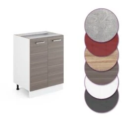 Meuble Bas R-Line 60cm Gris élégant -Cuisine À La Maison 53143eaa86994ed3993fee4a35fecbd7