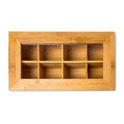 Boîte à Thé En Bambou 6 8 Compartiments -Cuisine À La Maison 54665b1f4bd349e4aa1deb8823dc34b6