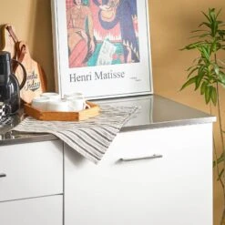 Desserte De Cuisine FKW117-W -Cuisine À La Maison 54a5f240454f486ca83cb17cbcecd932