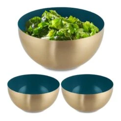 Saladier Rouge-doré En Lot De 3 34 Saladier Rouge-doré En Lot De 3 -Cuisine À La Maison 5535ee2592ab404487b578c4259e2725