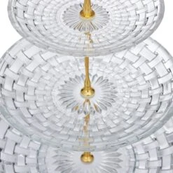 Présentoir à Gâteaux à 3 étages En Verre -Cuisine À La Maison 56634132119840e1ad1b1ee8e83de7ab