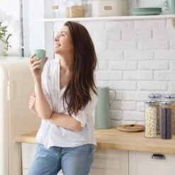 Lot De 4 Bocaux En Verre De 1,6 L -Cuisine À La Maison 56f41b7bfb24416f9f206fa57282942d