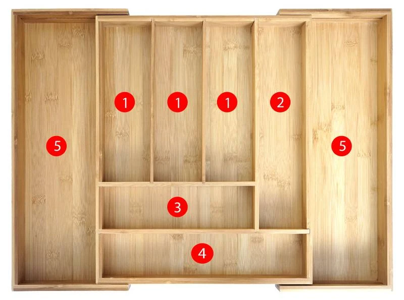 Range-couverts HWC-B20 Bambou Extensible 3 Range-couverts HWC-B20 Bambou Extensible – Image 3