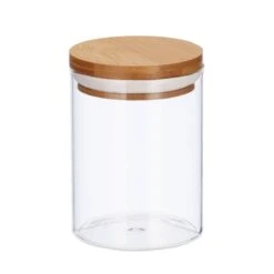 Jeu De 3 Pots De Stockage En Verre 600ml -Cuisine À La Maison 592aa0d790d24b288e7f34ca21561761