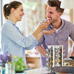 Tourniquet à épices Carré Avec 20 Pots -Cuisine À La Maison 5b7f604824164b55b25b6cb78d443ef9