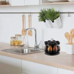 Présentoir à épices 8 Pots -Cuisine À La Maison 5e7041078e2d49df8c3f7aaf0c7613a4