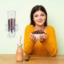 Distributeur De Céréales Mural 1,7 L -Cuisine À La Maison 5f2cd8bad8c34e50971933787b20afb7