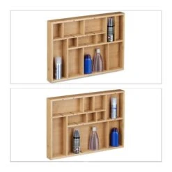 Organiseur De Tiroir Ajustable Bambou -Cuisine À La Maison 6327d86625ac4f099d3a249aae680f7e