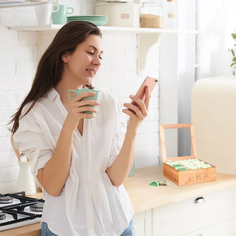 Boîte à Thé En Bambou 9 Compartiments 4 Boîte à Thé En Bambou 9 Compartiments – Image 4