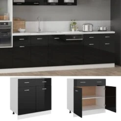 VIDAXL Armoire De Plancher -Cuisine À La Maison 6df5421000b24cf297e9bba4d3bb7fab