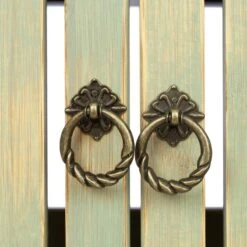 Placard Mural Vintage En Bambou Vert -Cuisine À La Maison 6faf535c2e7a4bd0bda077a96bf856f1