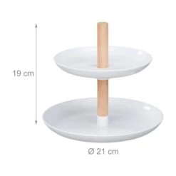 Serviteur à Gâteaux En Plastique & Bois -Cuisine À La Maison 7364784ce4084de4a4dbacc1dd99e4a8