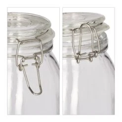 Bocal En Verre En Lot De 6 -Cuisine À La Maison 75f455245b7e49f38db4a3562cefeccc