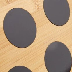 Étagère à épices Bambou 6 Pots Inox -Cuisine À La Maison 79e53664b357464ab24c125fb758a6fa