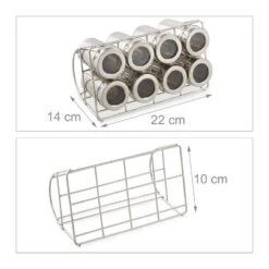 Étagère à épices Avec 8 Doses -Cuisine À La Maison 7bd22ea8978b49ee87f91fc4841ded9f