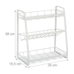 Rangement à épices Blanc Avec 3 étagères 15 Rangement à épices Blanc Avec 3 étagères -Cuisine À La Maison 7d1e1433a4a2449ebcbf5bbaa2313675