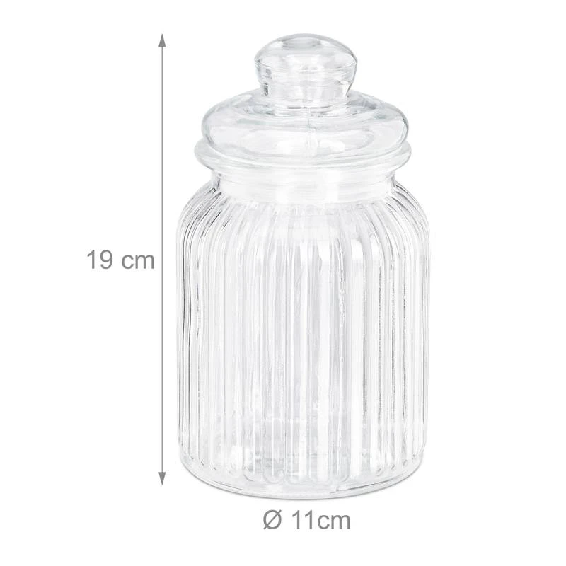 Lot De 6 Bocaux En Verre 1000 Ml 8 Lot De 6 Bocaux En Verre 1000 Ml – Image 8