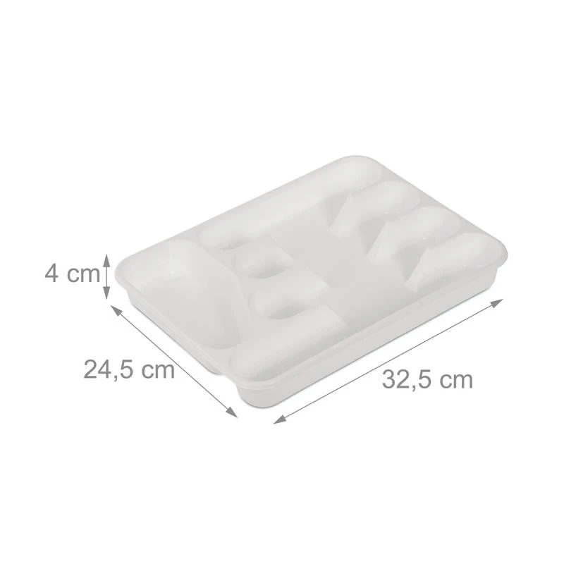 Range-couverts Blanc En Lot De 2 7 Range-couverts Blanc En Lot De 2 – Image 7