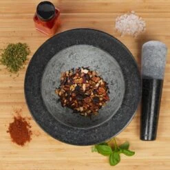 Mortier Rond Et Pilon En Granit -Cuisine À La Maison 7ed58fe554a848d2b148ab3f3dce4f8f