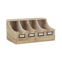 Range-couverts Brasserie En Bois Vieilli