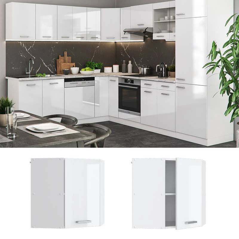 Meuble Haut D'angle R-Line 57cm 9 Meuble Haut D'angle R-Line 57cm – Image 9