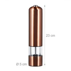 2x Moulins à Poivre électriques Bronze -Cuisine À La Maison 893873623c6045578c88c4ae8b19c96c