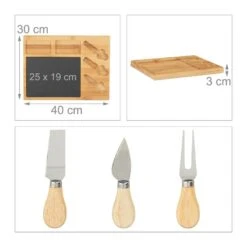 Set Planche à Fromage Avec 3 Couteaux 13 Set Planche à Fromage Avec 3 Couteaux -Cuisine À La Maison 8d7dbbb00aed40879d382e61f910abdf