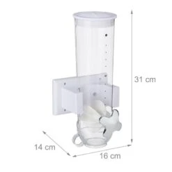 Distributeur De Céréales Mural 1,7 L -Cuisine À La Maison 95781f5d3b9a4738a12767a6948d7574