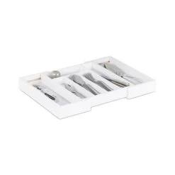 Range-Couverts Bambou Blanc Extensible