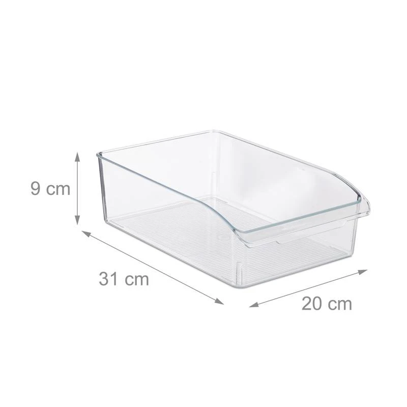 Lot De 2 Bacs De Frigo Transparents 8 Lot De 2 Bacs De Frigo Transparents – Image 8
