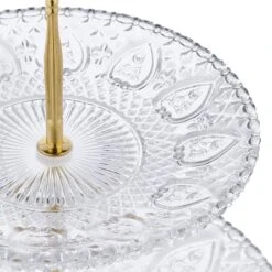 Serviteur Fruits à 2 étages En Verre -Cuisine À La Maison a2dcb7acc1dc45158d305403f5dbd0c3