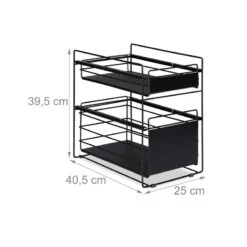 Organiseur De Placard Avec 2 Paniers -Cuisine À La Maison a4e10743e6b140aca2b83f5fcd53eb31