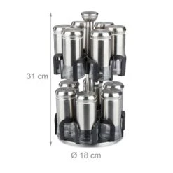 Carrousel à épices 12 Bocaux -Cuisine À La Maison a712bf00d48a41f6970dfe21c958584b