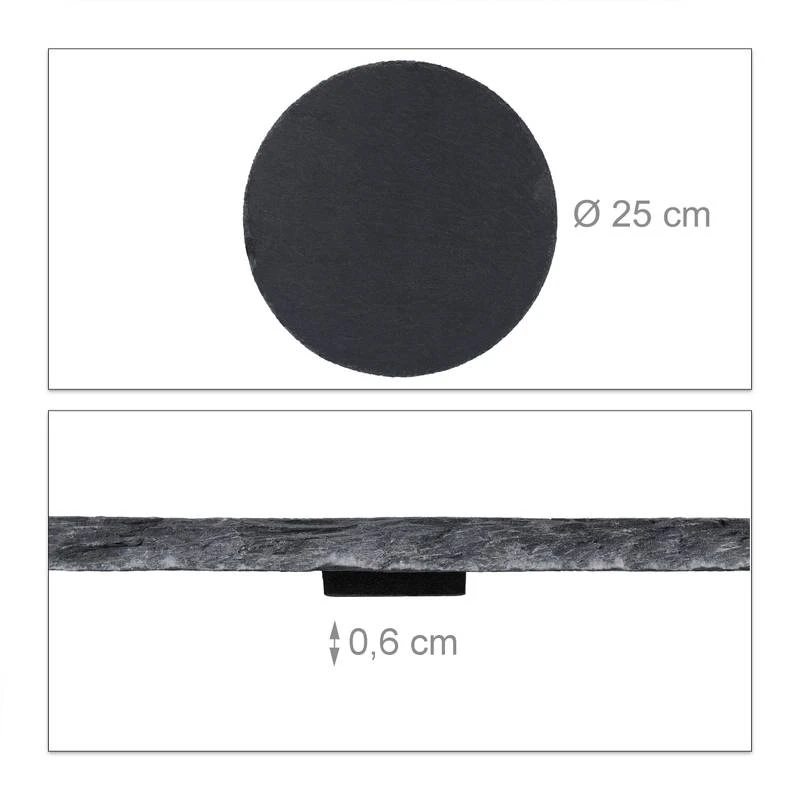 Plateau Ardoise Lot De 6 Rond 8 Plateau Ardoise Lot De 6 Rond – Image 8