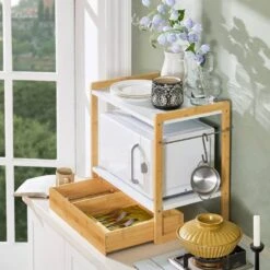 Étagère Micro Ondes KCR07-WN -Cuisine À La Maison ad9fcb8d5f15464790034c31998808c8