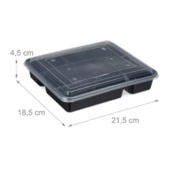 10x Meal Prep Containers 4 Compartiments -Cuisine À La Maison af35eaf7b6ee4ce6b340448fa85f8188