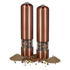 2x Moulins à Poivre électriques Bronze