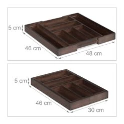 Range-couverts Bambou Marron Extensible -Cuisine À La Maison b16d7754347b42bda5364fa4598a9508