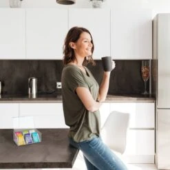 Boîte à Thé Transparente 6 Compartiments -Cuisine À La Maison b42c73085718414fb64b0f447a25d10c