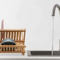Égouttoir En Bambou Pour La Vaisselle -Cuisine À La Maison b55de25b832e4fa594cac39a0aaea007