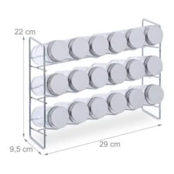 Étagère Avec 18 Pots à épices 19 Étagère Avec 18 Pots à épices -Cuisine À La Maison bc4933b803404fb6b3853aa9154a8b77