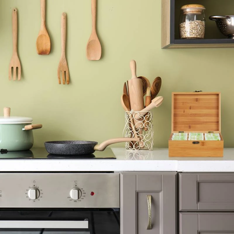 Boîte à Thé Bambou 6 Compartiments 3 Boîte à Thé Bambou 6 Compartiments – Image 3