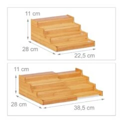 Étagère Épices Bambou 4Étages Extensible -Cuisine À La Maison c4ef00562b6f422eb737c38e85a8ceb6