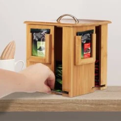 Distributeur à Sachet Thé En Bambou 11 Distributeur à Sachet Thé En Bambou -Cuisine À La Maison ca2618939c844f02b52c81f5f8b2a9fc