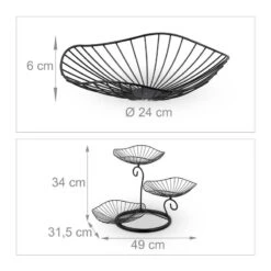 Corbeille à Fruits à 3 Niveaux 13 Corbeille à Fruits à 3 Niveaux -Cuisine À La Maison cb2fe845b0da4b8e86db3c88ae143419