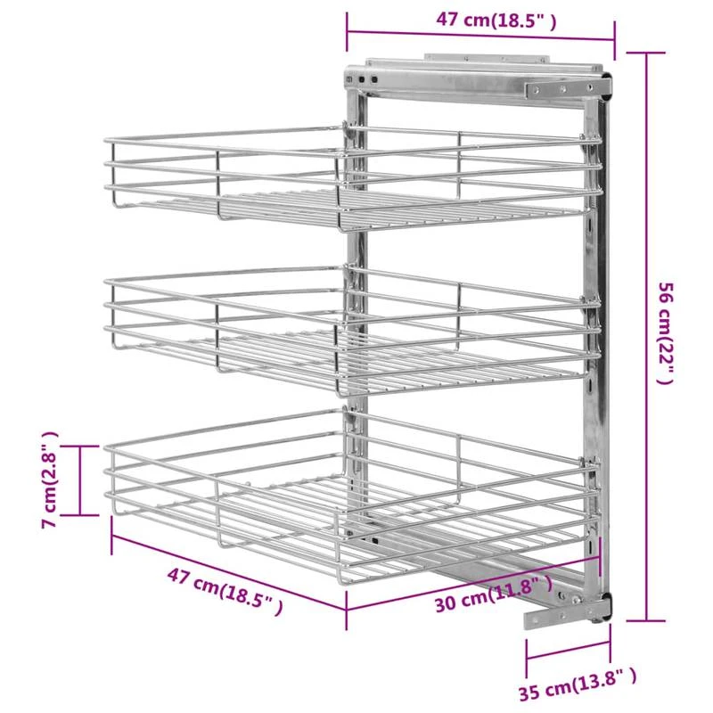 VIDAXL Panier De Cuisine 8 VIDAXL Panier De Cuisine – Image 8
