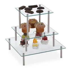 Lot De 3 Plateaux Empilables