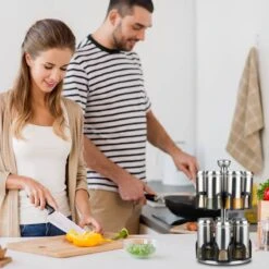 Carrousel à épices 12 Bocaux -Cuisine À La Maison d1f92382b3ca418c9833bf20481dbabb