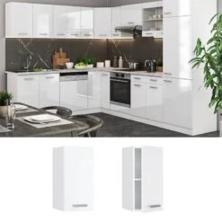 Meuble Haut R-Line 30cm Béton/blanc -Cuisine À La Maison d65ad239788c4bfc8a926ff9fdfe248a